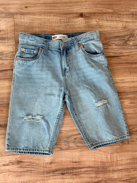 Levi's Other - Levi's Light Wash Distressed Denim Boy’s Slim Fit Jean Shorts Jorts Size 14 / 27